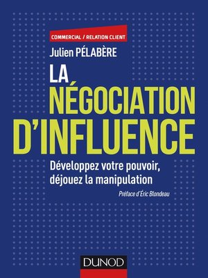 cover image of La négociation d'influence